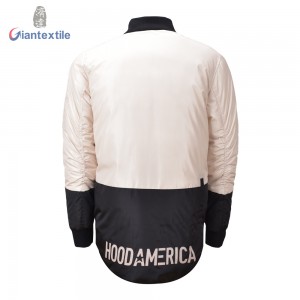 New Design Padding Jacket Winter Wear High Quality Splicing Beige And Black Jacket For Men