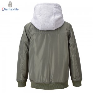 Best Quality Kid Winter Wear 100% Polyester Warm Premium Green Smart Casual Jacket For Boy