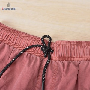 Men’s Beach Shorts Summer Wear Pink Solid Quick Drying Comfortable 100% Polyester Shorts For Men