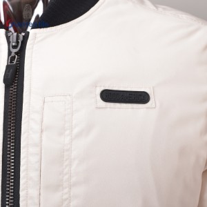 New Design Padding Jacket Winter Wear High Quality Splicing Beige And Black Jacket For Men