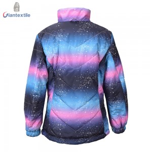 New Look Kid Winter Wear Two layers Polyester Warm Black And Pink Smart Casual Jacket For Girl