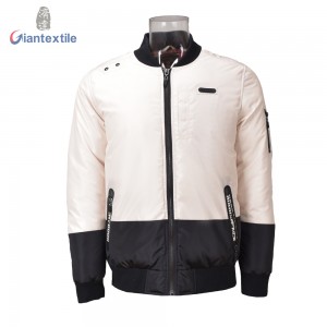 New Design Padding Jacket Winter Wear High Quality Splicing Beige And Black Jacket For Men