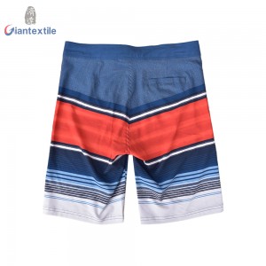 Men’s Shorts Splicing Color Stripe Moisture-wicking Comfortable 100% Polyester Casual Shorts For Holiday