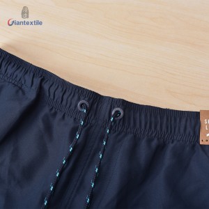 Men’s Sport Shorts Durable Navy Solid Moisture-wicking 100% Polyester Shorts For Men