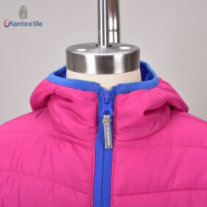 Fast Delivery Kid Wear Fashion Pink Padding Jacket Warm And Comfortable Jacket In Winter For Girl