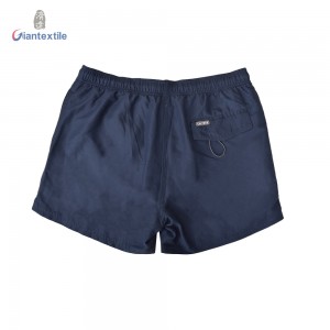 Men’s Sport Shorts Durable Navy Solid Moisture-wicking 100% Polyester Shorts For Men