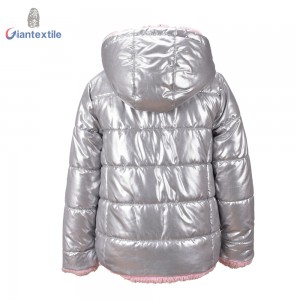 Direct Sale Kid Winter Wear Bright-coloured 100% Polyester Warm Fashion Good Hand Feel Jacket For Girl