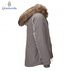 High Quality Padding Jacket Winter Wear 100% Polyester Warm High Quality Dark Gray Jacket For Men