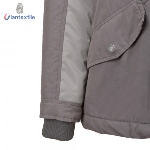 High Quality Padding Jacket Winter Wear 100% Polyester Warm High Quality Dark Gray Jacket For Men