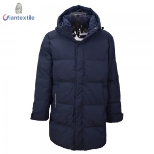 Bespoke Padding Jacket Designing Winter Wear 100% Polyester Warm Navy Jacket For Men