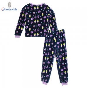 High Quality Winter Warm Cartoon Children Wear Kids Pajamas 100% Polyester Long Sleeve Pajamas Sets GT20211108-1