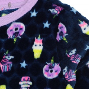 High Quality Winter Warm Cartoon Children Wear Kids Pajamas 100% Polyester Long Sleeve Pajamas Sets GT20211108-1