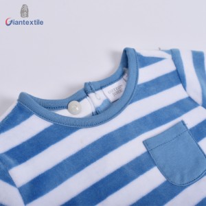 Hot Sale Stripe 1-3 Age Baby Wear Kids Pajamas 100% Polyester Long Sleeve Pajamas Rompers GT20211123-2