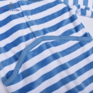 Hot Sale Stripe 1-3 Age Baby Wear Kids Pajamas 100% Polyester Long Sleeve Pajamas Rompers GT20211123-2