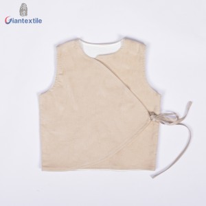 Baby Sleeveless Vest High Quality 100% Cotton 16W Corduroy Direct Wholesale Casual Solid Shirt For Children Wear GT20211230-2