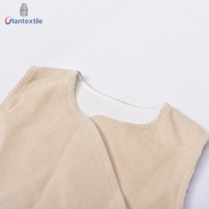 Baby Sleeveless Vest High Quality 100% Cotton 16W Corduroy Direct Wholesale Casual Solid Shirt For Children Wear GT20211230-2