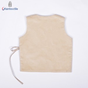 Baby Sleeveless Vest High Quality 100% Cotton 16W Corduroy Direct Wholesale Casual Solid Shirt For Children Wear GT20211230-2