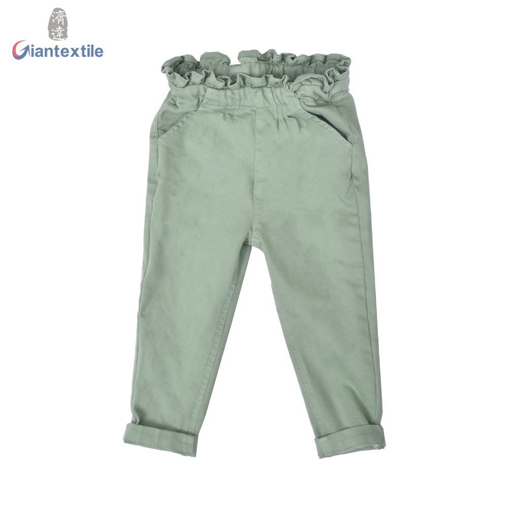 Hot Sale Girls Shorts Fashion Trendy Garment Dyed Cotton Twill Casual Comfy Children Pants GT20211230-3 Featured Image