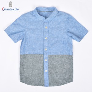 Autumn New Fashion Kids Wear Linen Cotton Personality Stitching Long Sleeve Good Hand Feel Shirt For Children GT20211230-4