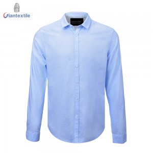 Home Delivery Men’s Print Shirt 100% BCI Cotton Stretch Long Sleeve EOE Print Shirt For Men GTCW106901G1