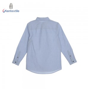 Support Custom Children Wear EOE Kids 5-16Age American Children Gent Shirt 100% Cotton Stripe Long Sleeve Shirt GTCW107735G1