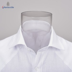 New Arrival Men’s Short Sleeve Cuban Guayabera White Solid Short Sleeve Shirt For Men GTCW107827G3