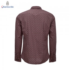 Superior Unparalleled Digital Print Shirt 100% Cotton Long Sleeve Red Floral Digital Print Shirt For Men GTCW107901G1