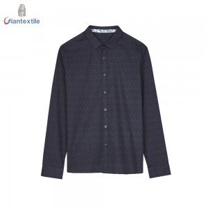 Hot Sale Superior Unparalleled Gent Shirt Pure Cotton Long Sleeve Green Floral Digital Print Shirt For Men GTCW107904G1