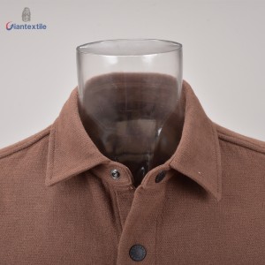 Best Selling Cotton Double sided Men Shirt Warm Three Colors Solid Long Sleeve Smart Casual Shirt For Men GTCW107961G1