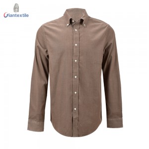 Modern Design Men’s Shirt 100% Cotton Classical Four Colors Solid Comfortable Fitted Long Sleeve Casual Shirt For Men GTCW107964G1