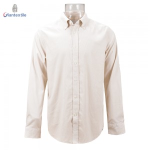Modern Design Men’s Shirt 100% Cotton Classical Four Colors Solid Comfortable Fitted Long Sleeve Casual Shirt For Men GTCW107964G1