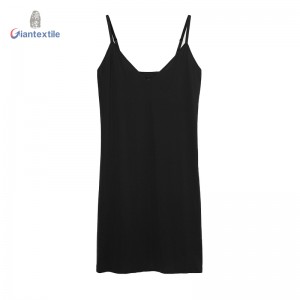 Excellent Performance Naturally Breathable Solid Polyamdie Elastane Sleeveless Casual Women Dress GTCW107969G2