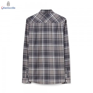 New Arrival Traditional Men’s Shirt Long Sleeve Shirt 100% Cotton Dual Pocket Heavyweight Flannel Shirt For Men GTCW107994G1