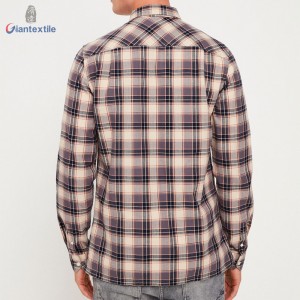 Hot Sale Men’s Shirt 100% Cotton Premium Long Sleeve Check Casual Flannel Business Leisure Camisa de hombre GTCW107995G1