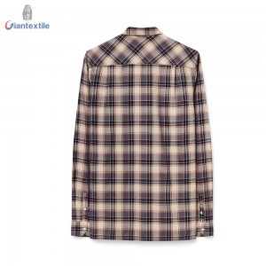 Hot Sale Men’s Shirt 100% Cotton Premium Long Sleeve Check Casual Flannel Business Leisure Camisa de hombre GTCW107995G1