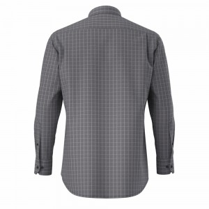 Good Quality Men’s Casual Shirt 100% Cotton Long Sleeve Herringbone Check Shirt For Men GTCW108000G1