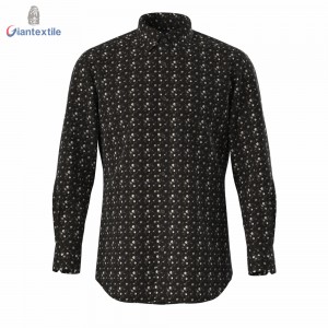 Gent Men’s Print Shirt 100% Cotton Long Sleeve comfortable multicolored Floral Digital Print Shirt For Men GTCW108001G1