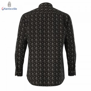 Gent Men’s Print Shirt 100% Cotton Long Sleeve comfortable multicolored Floral Digital Print Shirt For Men GTCW108001G1