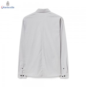 Hot sale Corduroy Men’s Shirt Pure Cotton Long Sleeve With Two Pocket Solid Corduroy Casual Shirt For Men GTCW108006G1