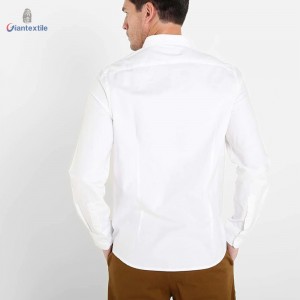 Best Quality Solid Cotton Men Shirt Custom Casual Long Sleeve Clothes plus size shirt GTCW108046G1