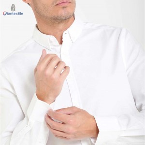 Best Quality Solid Cotton Men Shirt Custom Casual Long Sleeve Clothes plus size shirt GTCW108046G1