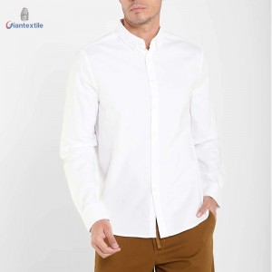 Best Quality Solid Cotton Men Shirt Custom Casual Long Sleeve Clothes plus size shirt GTCW108046G1