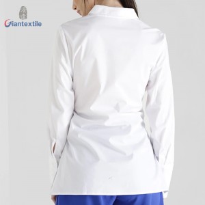 Elegant Blouse Women Solid Long Sleeve White High-End Fashion Office Ladies Business Leisure Shirt With Tunic GTCW108055G5
