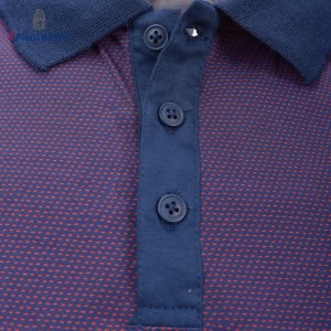 High-End Knit Shirt Dot Print Purple Good Hand Feel Fabric 100% Cotton Smart Casual Short Sleeve Shirt For Men GTCW108095G1