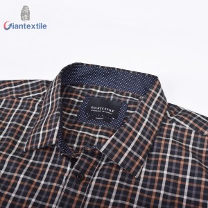 Newly Designed Men’s Plus Size Check Shirt Fat Men Plaid Casual Shirt with Good Hand Feel For Men GTCW108118G1