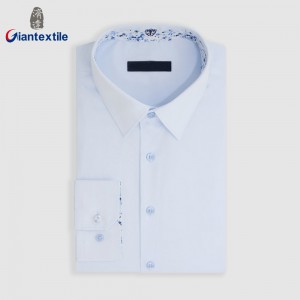 Hot Sale Men’s Shirt Cotton Nylon Elastane Solid Classical Casual Shirt Long Sleeve Shirt For Men GTCW108134G1