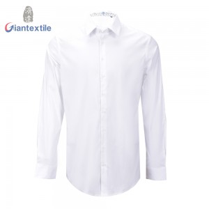 Fast Delivery Classical Men’s Shirt Cotton Nylon Elastane Solid Smart Casual Universal Long Sleeve Shirt For Men GTCW108135G1