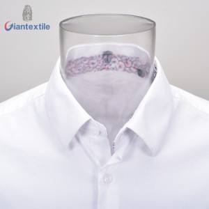 Essentials Men’s Shirt Solid Cotton Nylon Elastane Smart Casual Universal Long Sleeve Shirt For Men GTCW108136G1