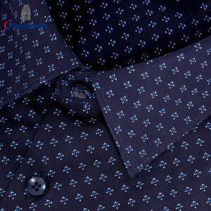 Best Selling Men’s Shirt 100% Cotton Dot Print Wear Casual Shirt Digital Print Long Sleeve Shirt For Men GTCW108139G1