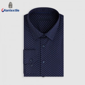 Best Selling Men’s Shirt 100% Cotton Dot Print Wear Casual Shirt Digital Print Long Sleeve Shirt For Men  GTCW108139G1